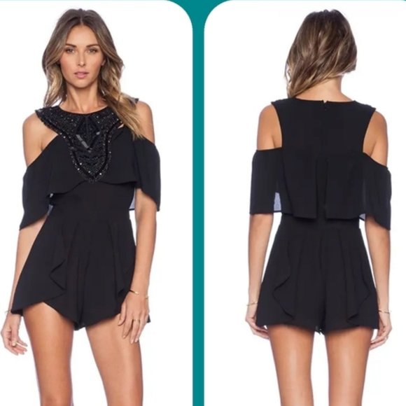 NBD Pants - NBD Only Girl in the Room Beaded Romper